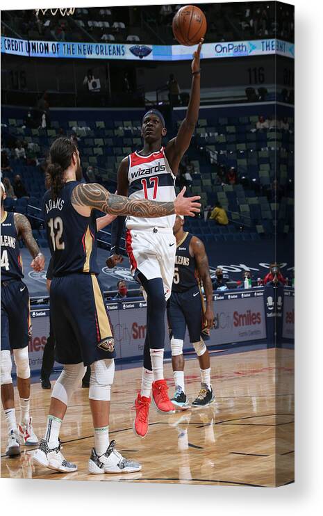 Smoothie King Center Canvas Print featuring the photograph Washington Wizards v New Orleans Pelicans by Layne Murdoch Jr.