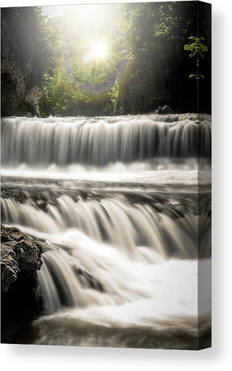  Canvas Print featuring the photograph Waterfalls Galore by Nicole Engstrom