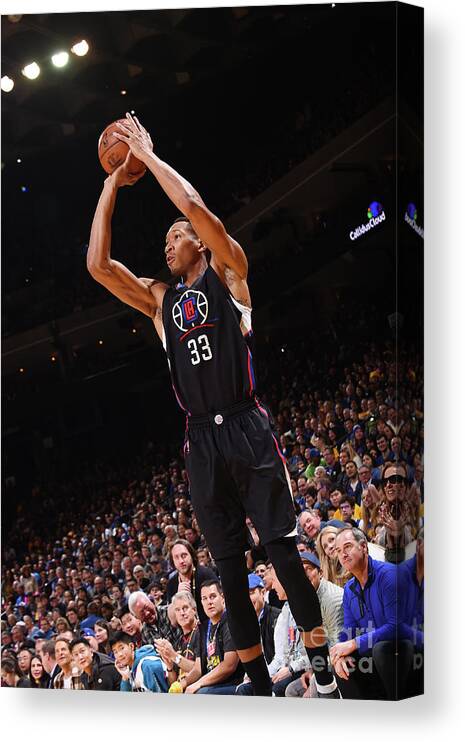 Wesley Johnson Canvas Print featuring the photograph Wesley Johnson by Noah Graham