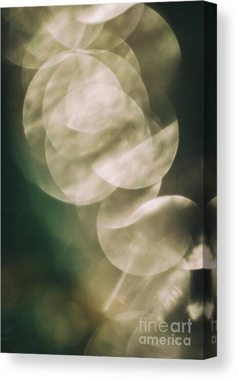 Abstract Canvas Print featuring the photograph White abstract lights by Silvia Ganora