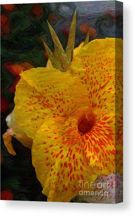 Iris Canvas Print featuring the photograph Yellow Iris by Katherine Erickson