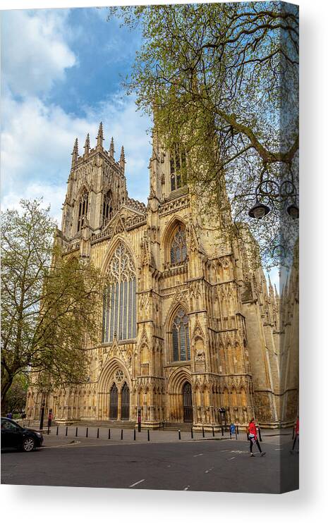 York Canvas Print featuring the photograph York Minster Cathedral by W Chris Fooshee