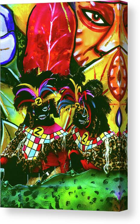 New Orleans Canvas Print featuring the photograph Zulu - Mardi Gras Parade, New Orleans by Earth And Spirit