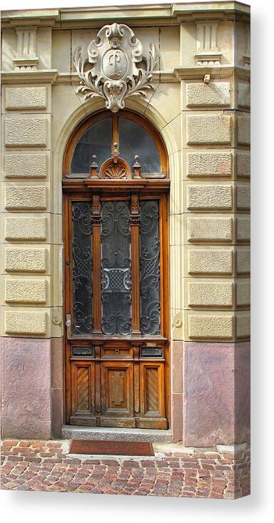 Door Canvas Print featuring the photograph Decorative Door #1 by Dave Mills