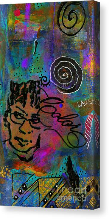 Acrylic Canvas Print featuring the mixed media A HEALING Potion Called COLOR by Angela L Walker