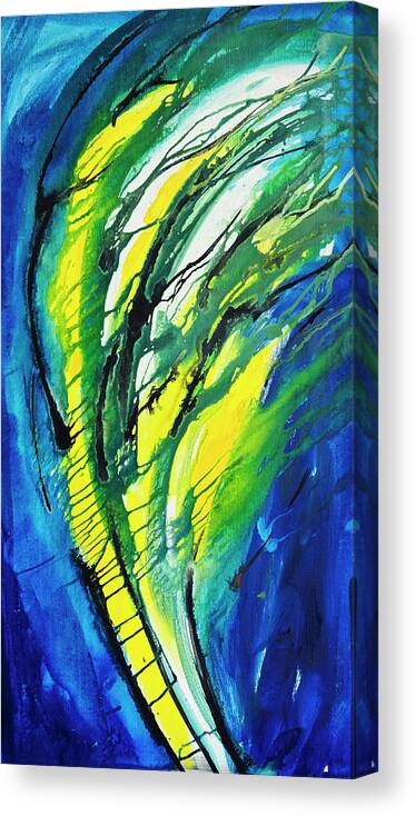 Curve Canvas Print featuring the digital art Abstract Background by Balticboy