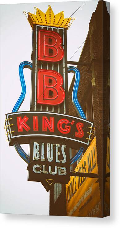 Bb King Canvas Print featuring the photograph BB King's Blues Club by Mary Lee Dereske