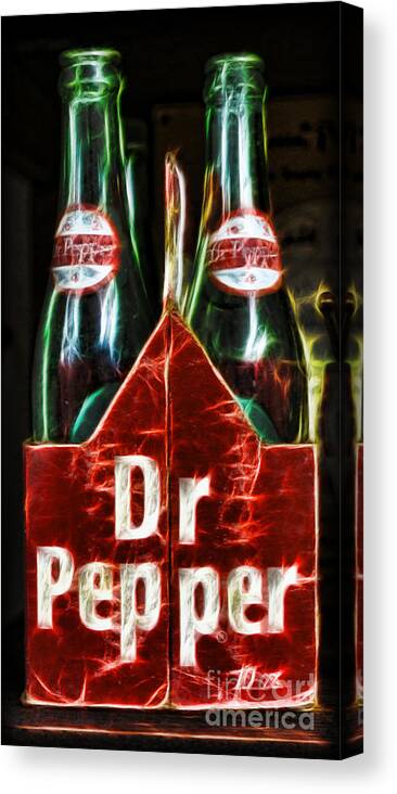 Dr. Pepper Canvas Print featuring the photograph Dr Pepper by Lee Dos Santos