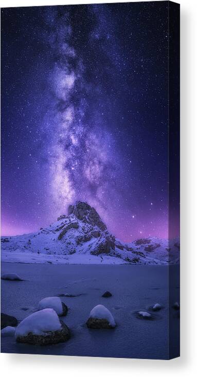 Night Canvas Print featuring the photograph Dreaming Light by Carlos F. Turienzo