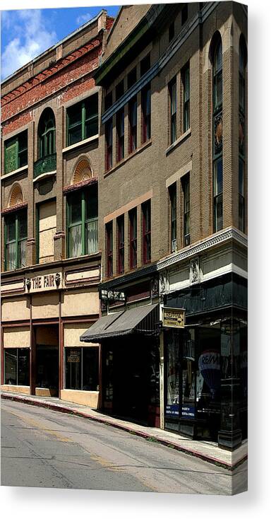 Stores Canvas Print featuring the photograph Frozen in Time by Joe Kozlowski