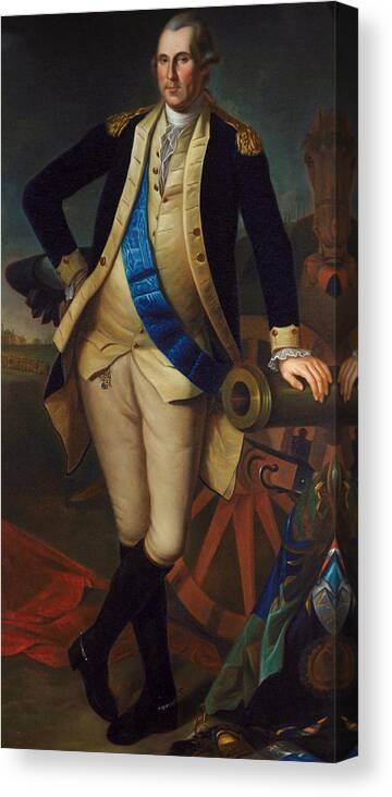 The President Canvas Print featuring the painting George Washington by Charles Wilson Peale