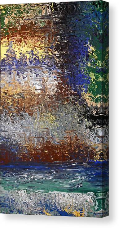 Gangstagrass Canvas Print featuring the painting Going Hard down by The River by Cyryn Fyrcyd