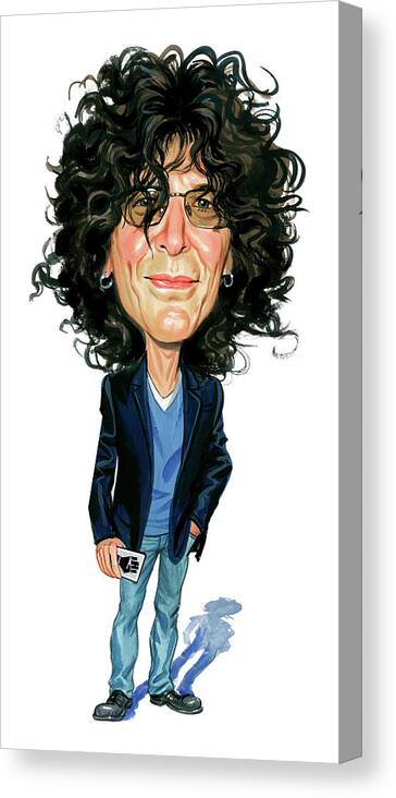 Howard Stern Canvas Print featuring the painting Howard Stern by Art 