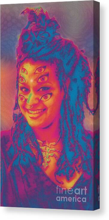 Eyes Canvas Print featuring the photograph I See You by Lilliana Mendez