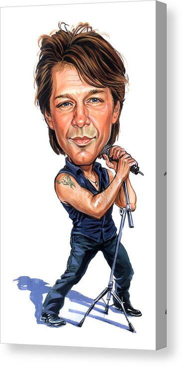Jon Bon Jovi Canvas Print featuring the painting Jon Bon Jovi by Art 