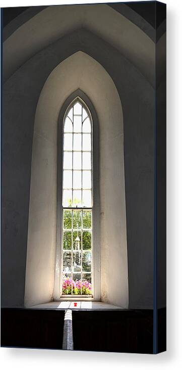 Ireland Canvas Print featuring the photograph Old Church in Ireland by Richard Ortolano