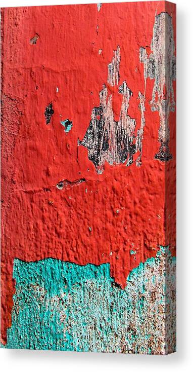 Texture Canvas Print featuring the digital art Wall Abstract 80 by Maria Huntley