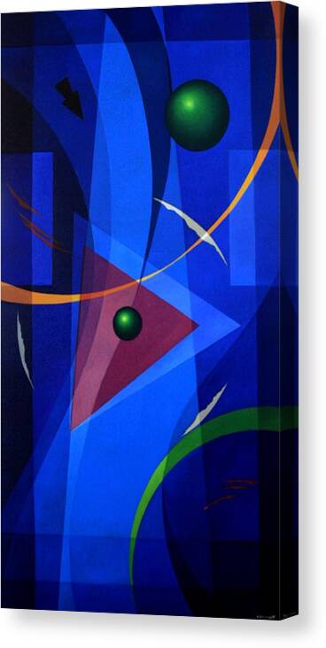 Abstract Canvas Print featuring the painting Gnosis - III by Alberto DAssumpcao