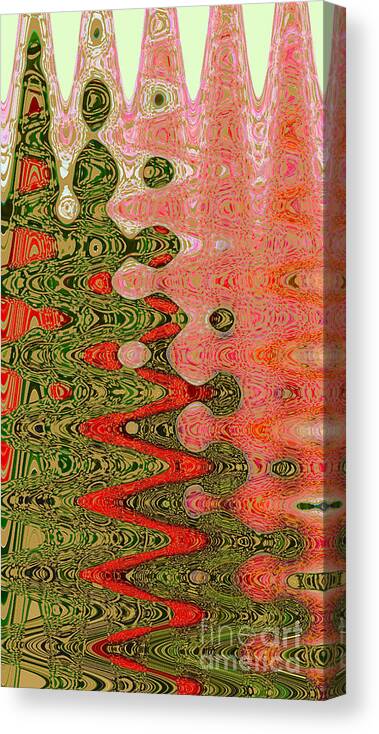 Abstract Canvas Print featuring the photograph Abstract Christmas by Nina Silver