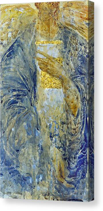 Altar Canvas Print featuring the painting Angel 3 by Valeriy Mavlo