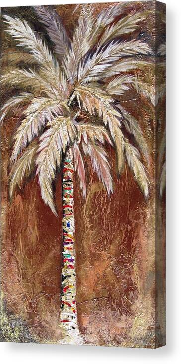 Chocolate Canvas Print featuring the painting Chocolate Palm by Kristen Abrahamson