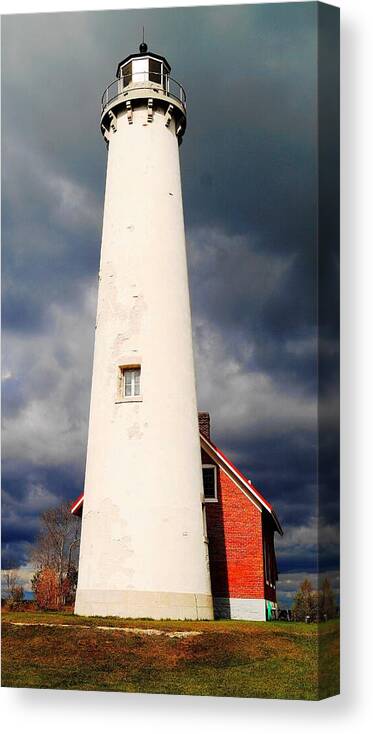 Tawas State Park Canvas Print featuring the photograph November Coming by Daniel Thompson