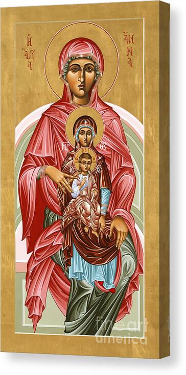 The Shrine Of St Anne Canvas Print featuring the painting The Shrine of St Anne 058 by William Hart McNichols