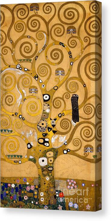 Klimt Canvas Print featuring the painting Tree of Life by Gustav Klimt