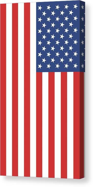 American Flag Canvas Print / Canvas Art by Tilen Hrovatic