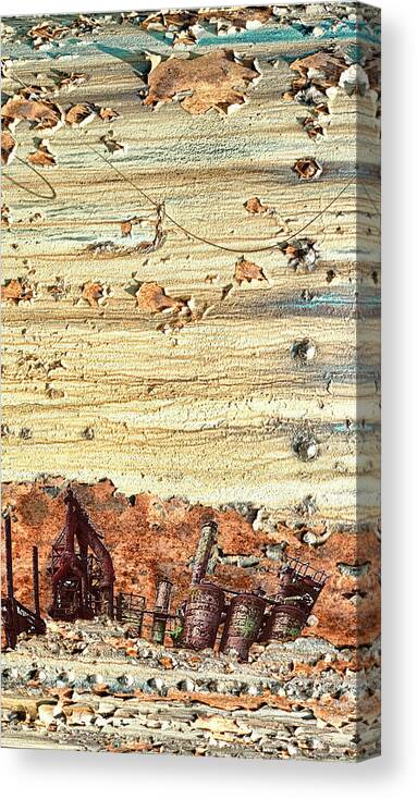 Bethlehem Steelworks Canvas Print featuring the photograph Steelscape 5 by Jessica Levant