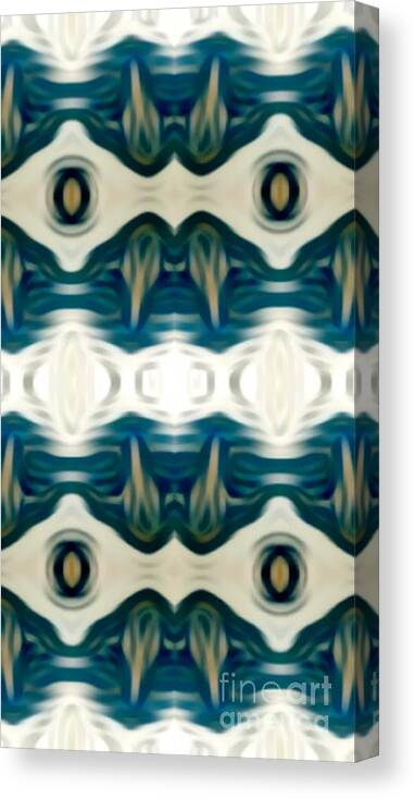  Canvas Print featuring the tapestry - textile Biting Style by Fania Simon