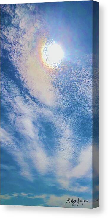 Blue Sky Canvas Print featuring the photograph May 10 by Medge Jaspan