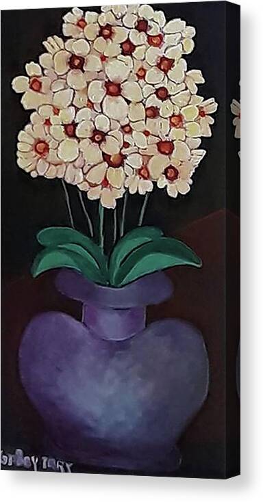 Flower Canvas Print featuring the painting Orchids by Gabby Tary