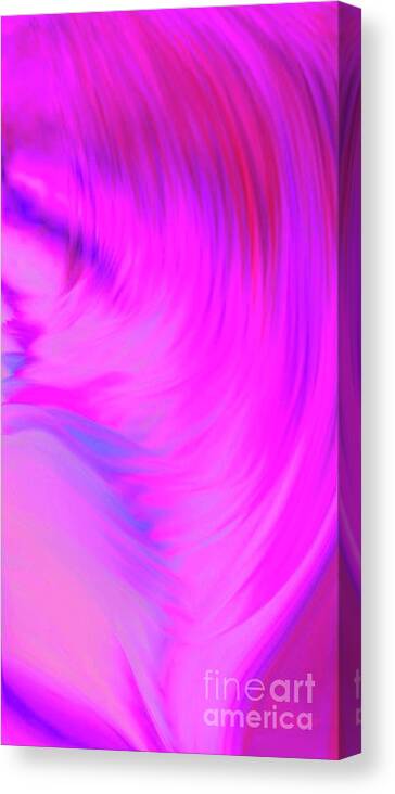 Abstract Canvas Print featuring the digital art Pink it is by Glenn Hernandez