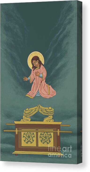 The Child Mary Soon To Become The Ark Of The Covenant Canvas Print featuring the painting The Child Mary Soon To Become The Ark of the Covenant by William Hart McNichols