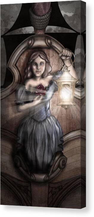 Bow Maiden Canvas Print featuring the digital art Bow Maiden by April Moen