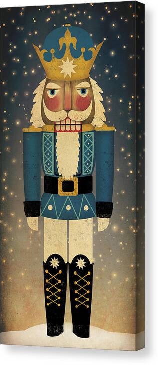 Christmas Canvas Print featuring the painting Nutcracker by Ryan Fowler