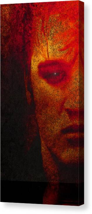 Elvis Canvas Print featuring the painting Young Elvis by Susan Solak