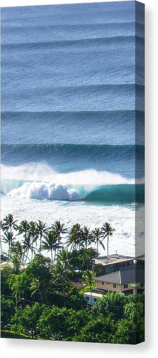  Canvas Print featuring the photograph Up The Cliff Triptych #2 by Micah Roemmling