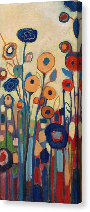  Canvas Print featuring the painting Meet Me in My Garden Dreams Part B by Jennifer Lommers