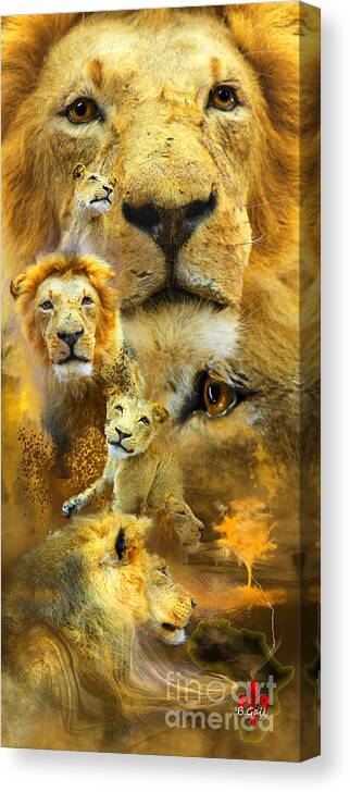 Nature Canvas Print featuring the digital art The King by Barbara Hebert