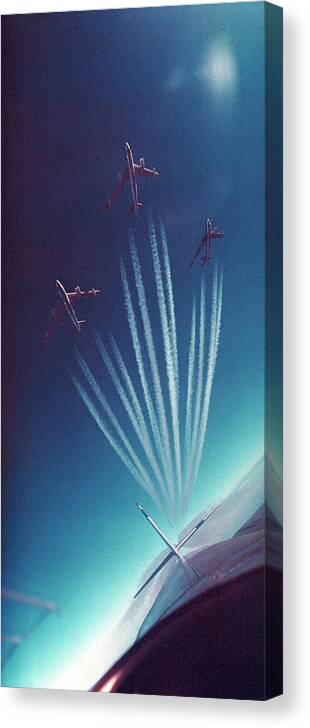 Photography Canvas Print featuring the photograph Boeing B-47 Stratojet by Howard Sochurek