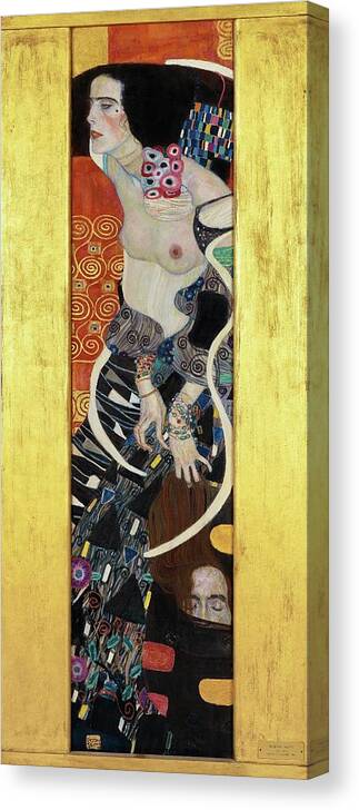 Religion Canvas Print featuring the painting Judith II by Gustav Klimt