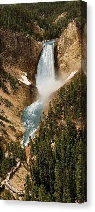 Scenics Canvas Print featuring the photograph Usa, Wyoming, Yellowstone National by Philip Nealey