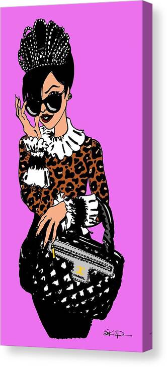Chanel Bag Og Leopard Purple Canvas Print / Canvas Art by SKIP Smith - Fine  Art America