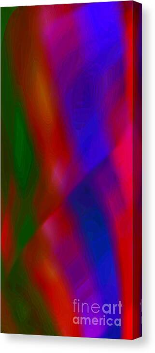 Iridescent Colors Canvas Print featuring the digital art Doubler by Glenn Hernandez