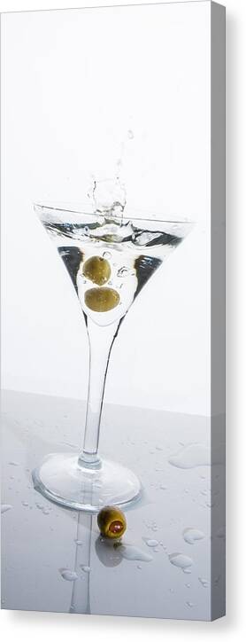 Adult Canvas Print featuring the photograph Martini Splash #1 by Erin Cadigan