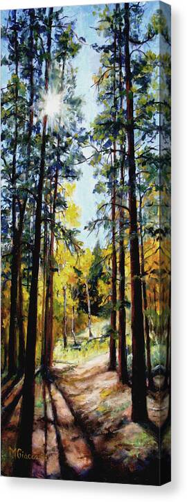 Trees Canvas Print featuring the painting Solitude by Mary Giacomini