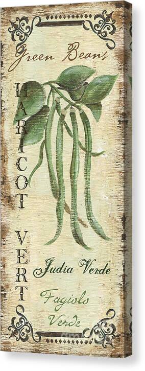 Kitchen Canvas Print featuring the painting Vintage Vegetables 2 by Debbie DeWitt