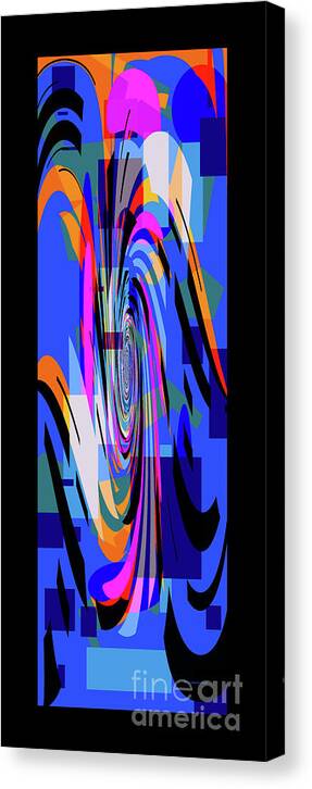 Abstract Canvas Print featuring the digital art Alleah 01 by William Ladson